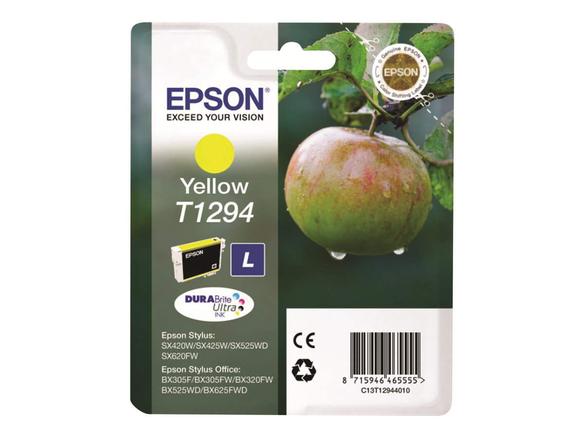 Tinteiro Epson T1294 Tamanho L Amarelo Original - Imagem 4