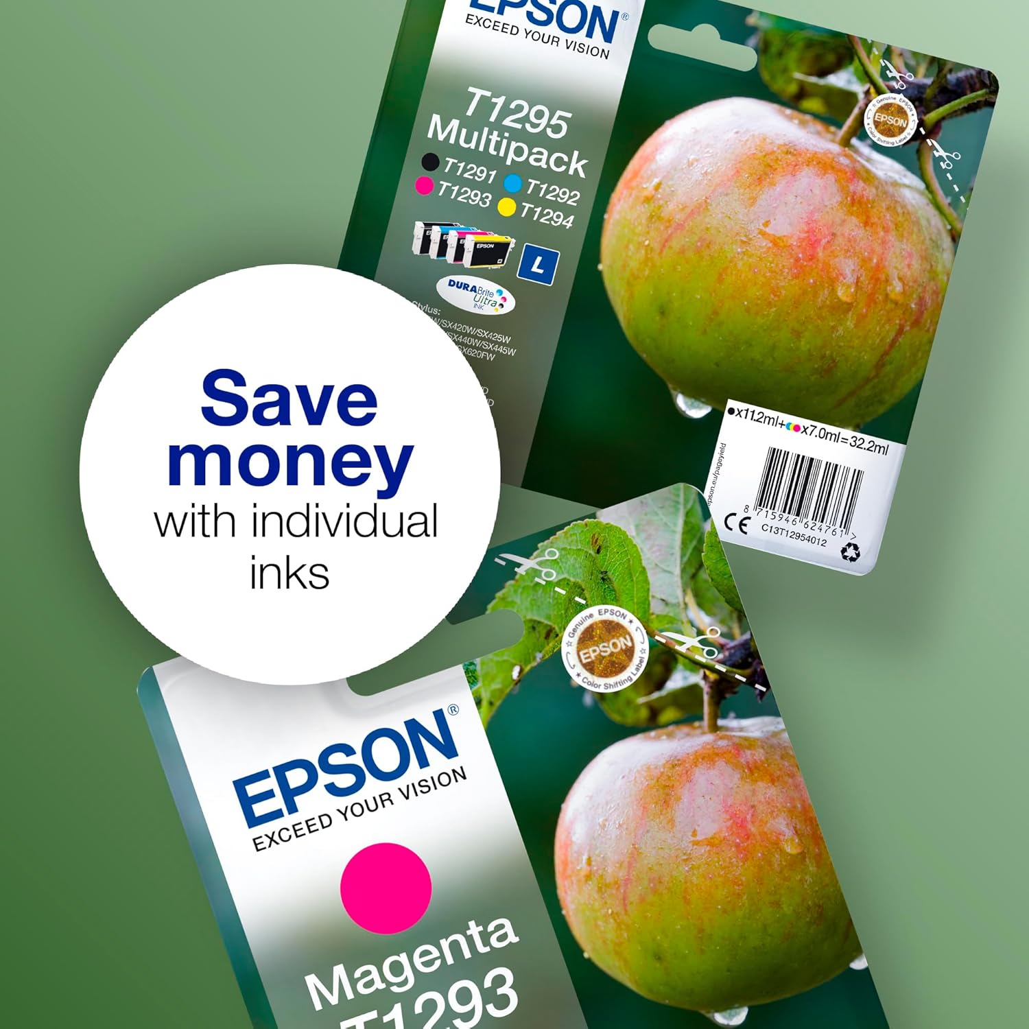 Tinteiro Multipack Epson T1295 4 Cores Original - Imagem 4