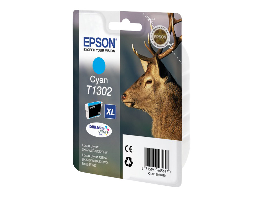 Tinteiro Epson T1302 Ciano 10.1 ml Original - Imagem 4