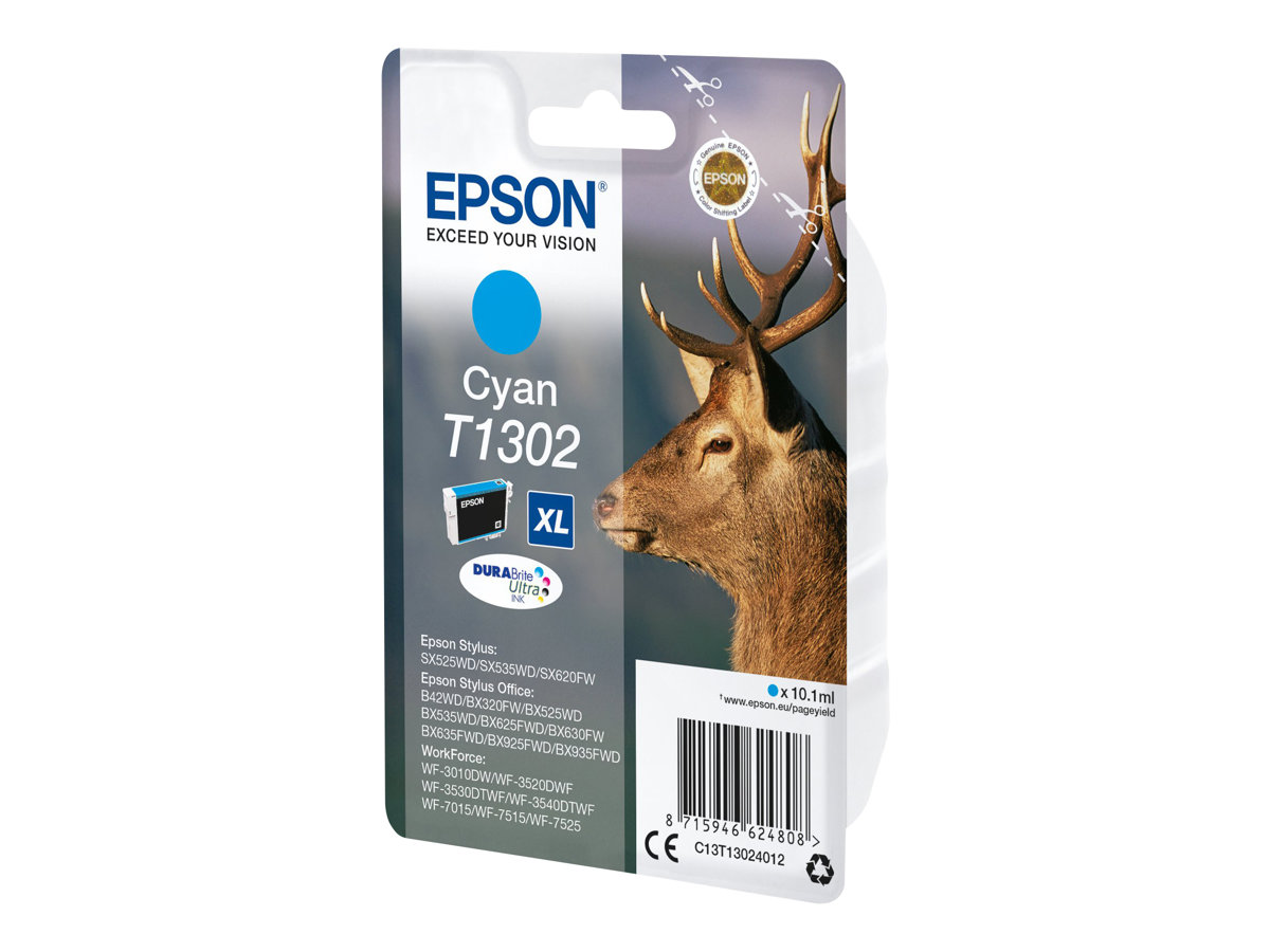 Tinteiro Epson T1302 Ciano 10.1 ml Original