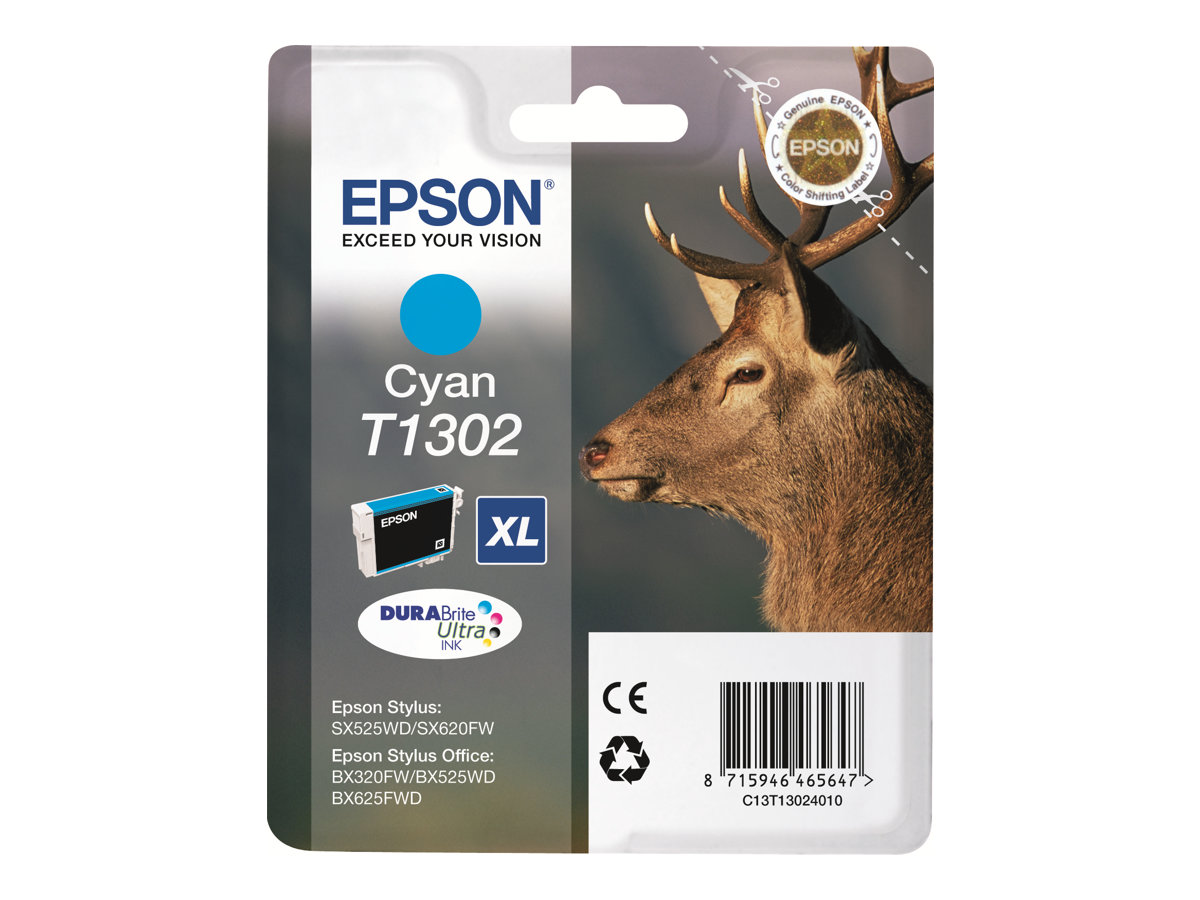Tinteiro Epson T1302 Ciano 10.1 ml Original - Imagem 3