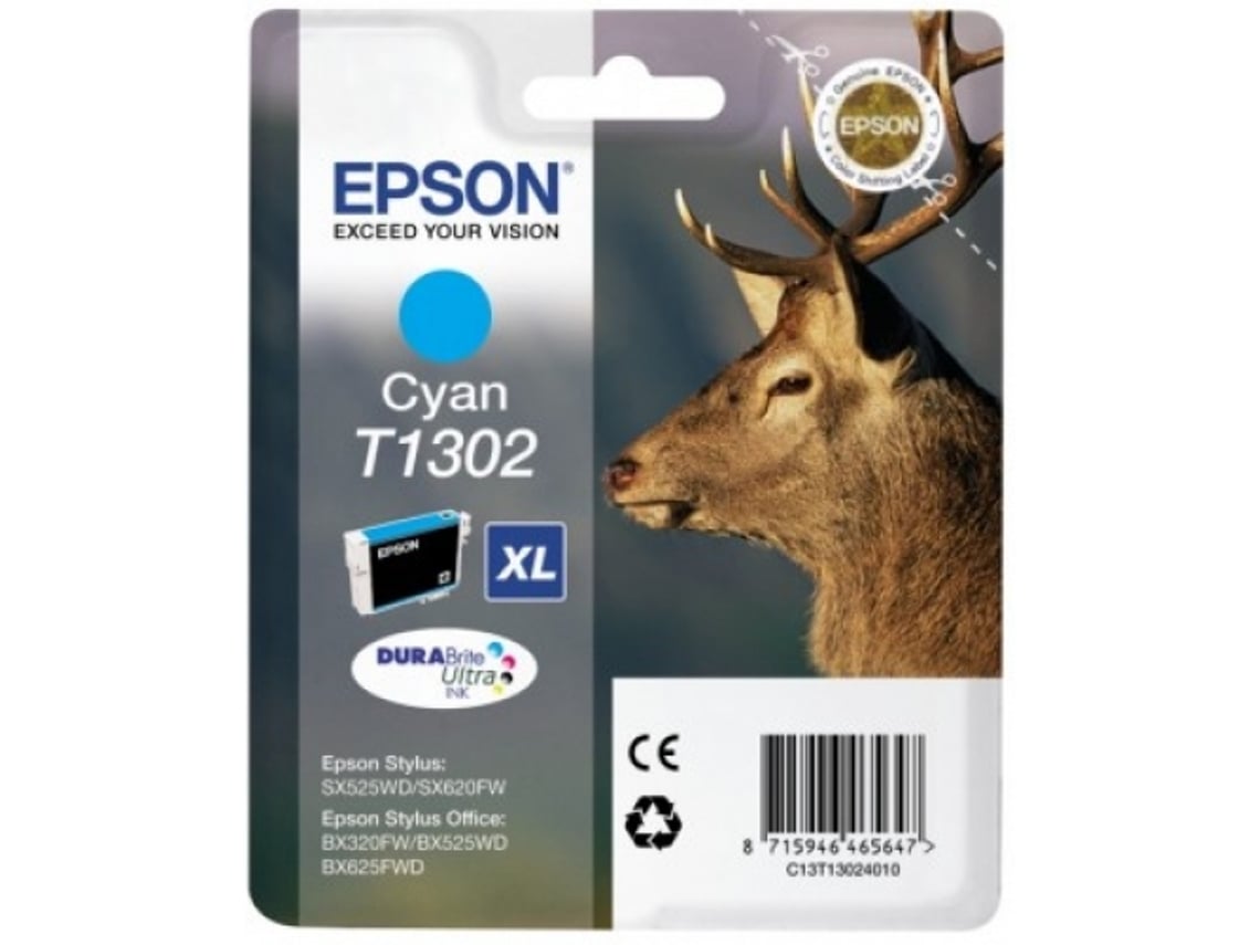 Tinteiro Epson T1302 Ciano XL Original - Imagem 3