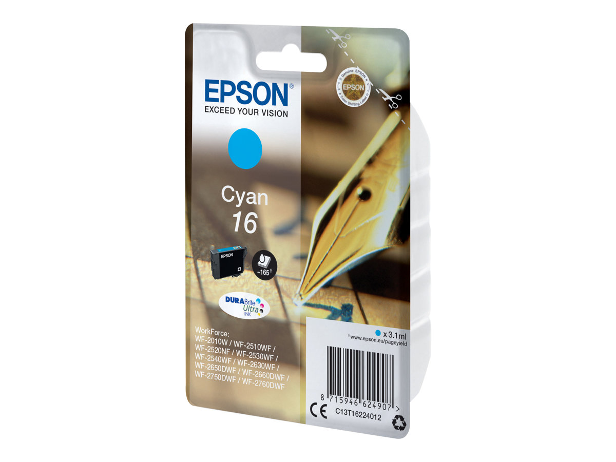Tinteiro Epson 16 Cyan 3.1ml Original