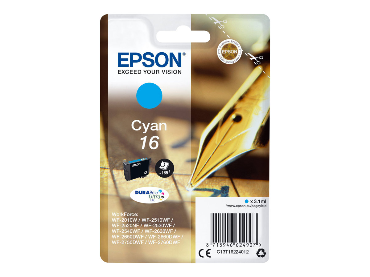 Tinteiro Epson 16 Cyan 3.1ml Original - Imagem 2