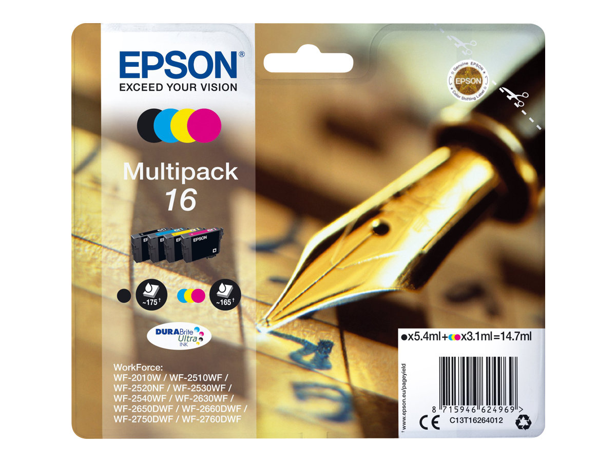 Pack Tinteiros Epson 16 Preto Amarelo Cyan Magenta - Imagem 2