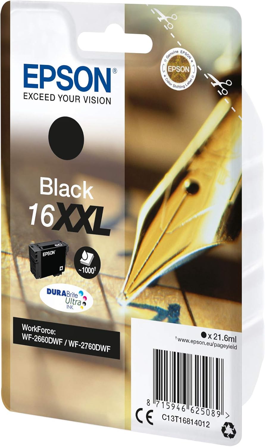 Tinteiro Epson 16XXL Preto 21.6ml Original - Imagem 2