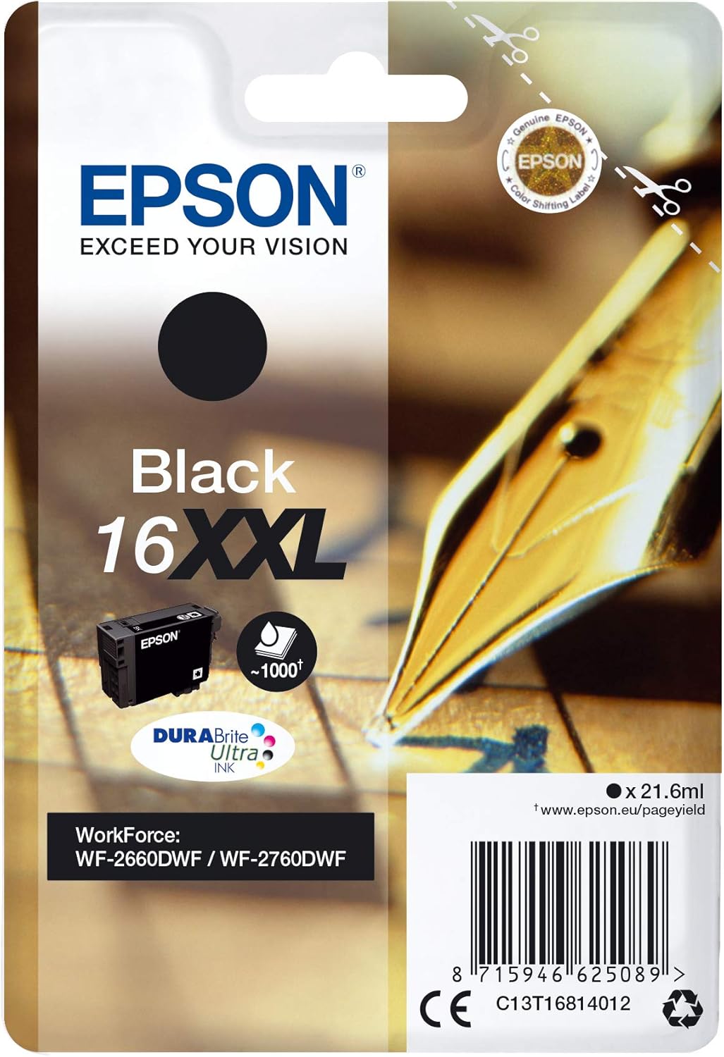 Tinteiro Epson 16XXL Preto 21.6ml Original - Imagem 3