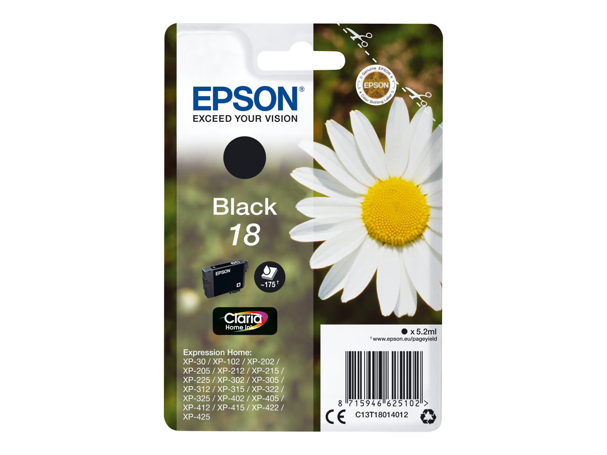 Tinteiro Epson 18 Preto 5.2ml Original