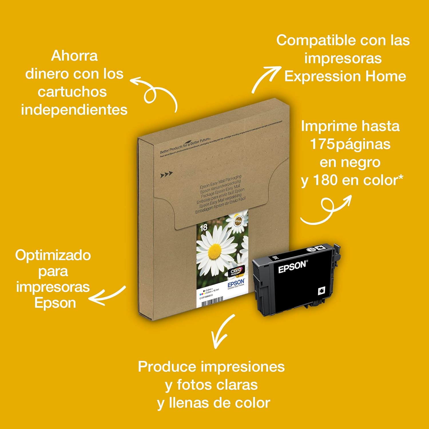 Tinteiro Epson 18 Original Magenta 3.3 ml - Imagem 2