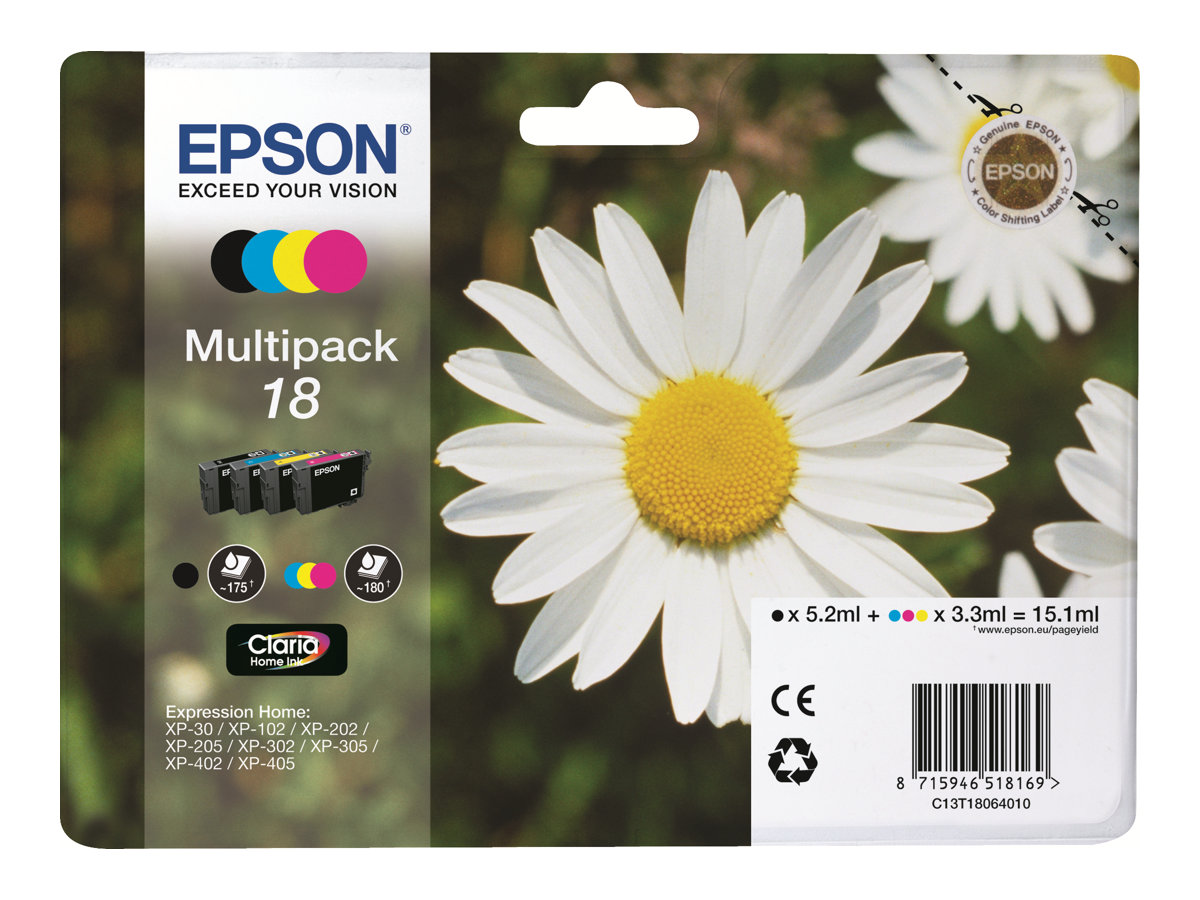 Tinteiro Multipack Epson 18 4 Cores Original - Imagem 5