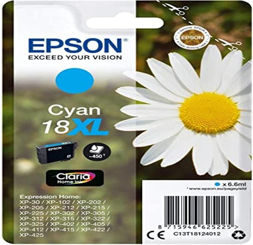 Tinteiro Epson 18XL Cyan XL 6.6 ml - Imagem 1