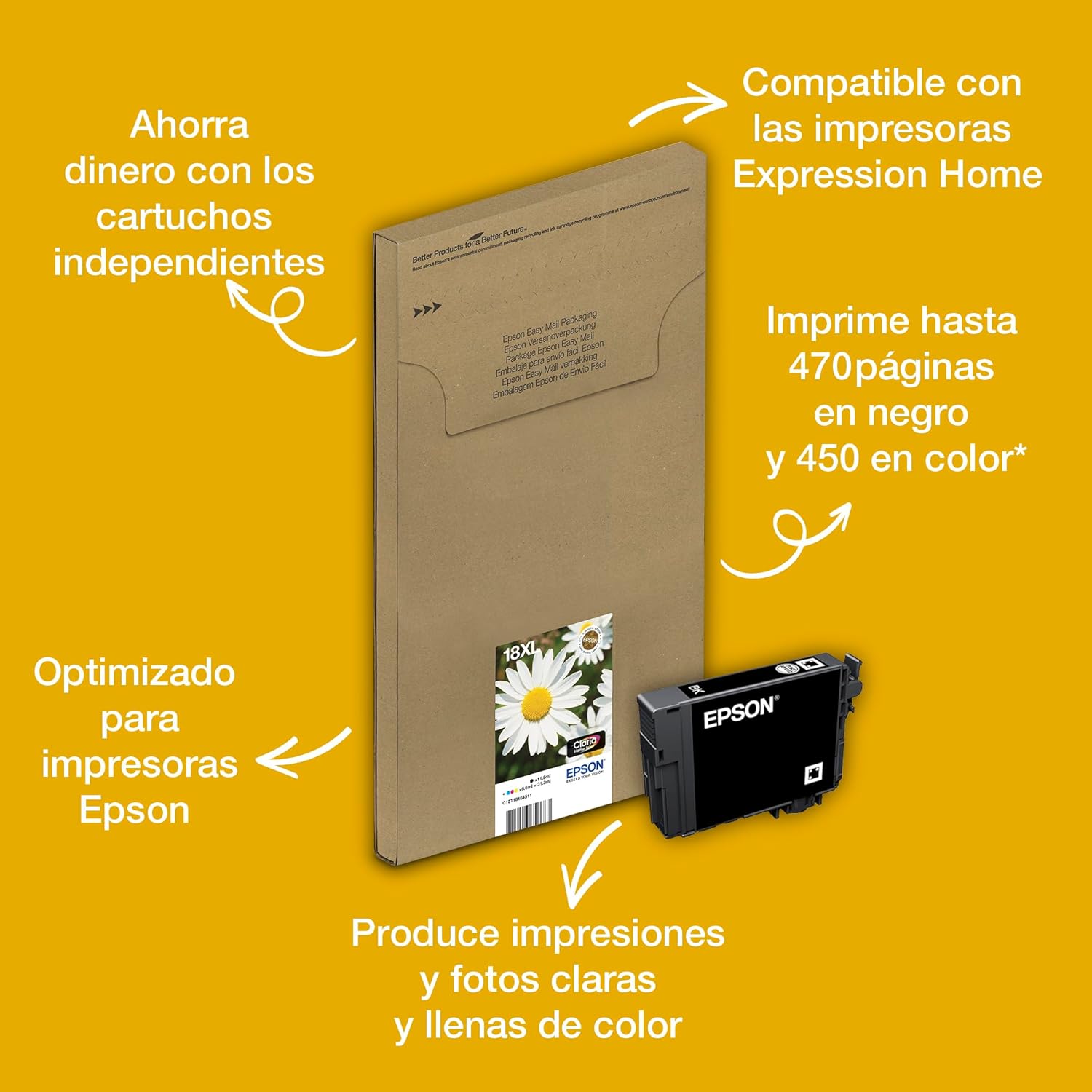 Tinteiro Epson 18XL Magenta 6,6 ml Original - Imagem 2