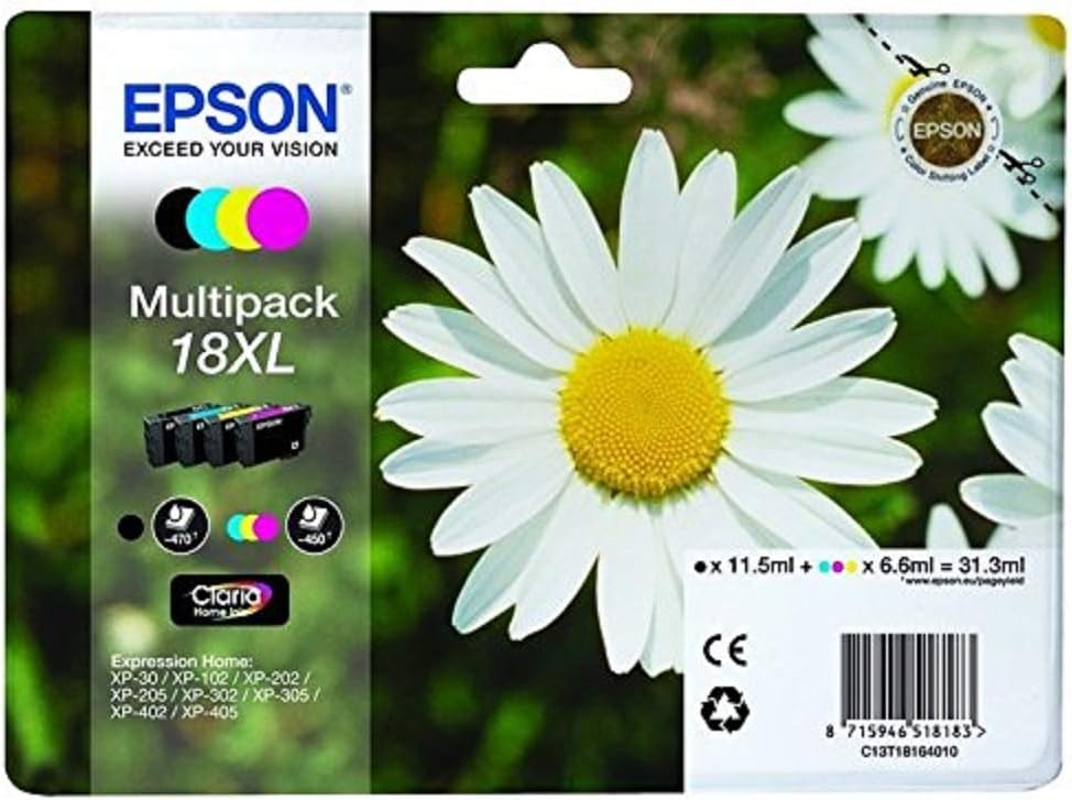 Tinteiro Epson 18XL XL Multipack 4 Cores Original