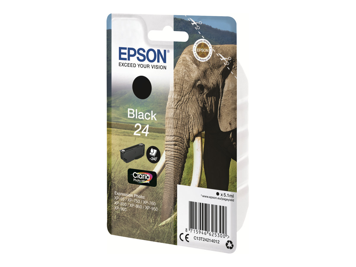 Tinteiro Epson T24 Preto 5.1ml Original - Imagem 3