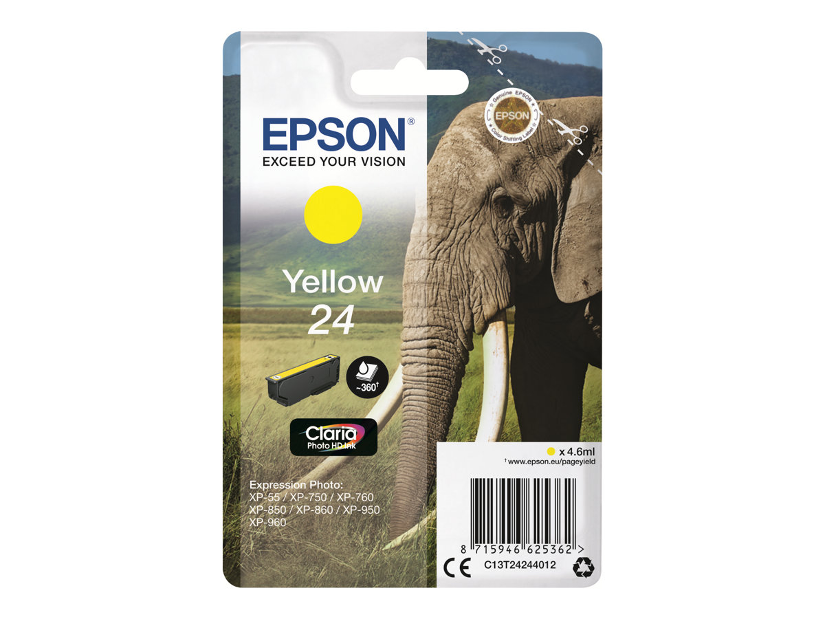 Tinteiro Epson 24 Amarelo Original 4.6ml - Imagem 1