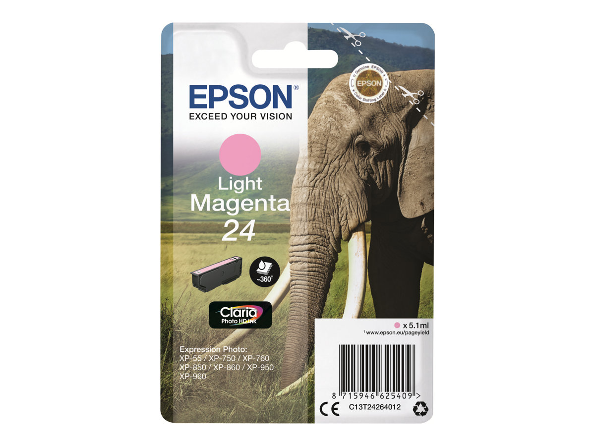 Tinteiro Epson 24 Azul Cyan Claro 5.1ml - Imagem 2