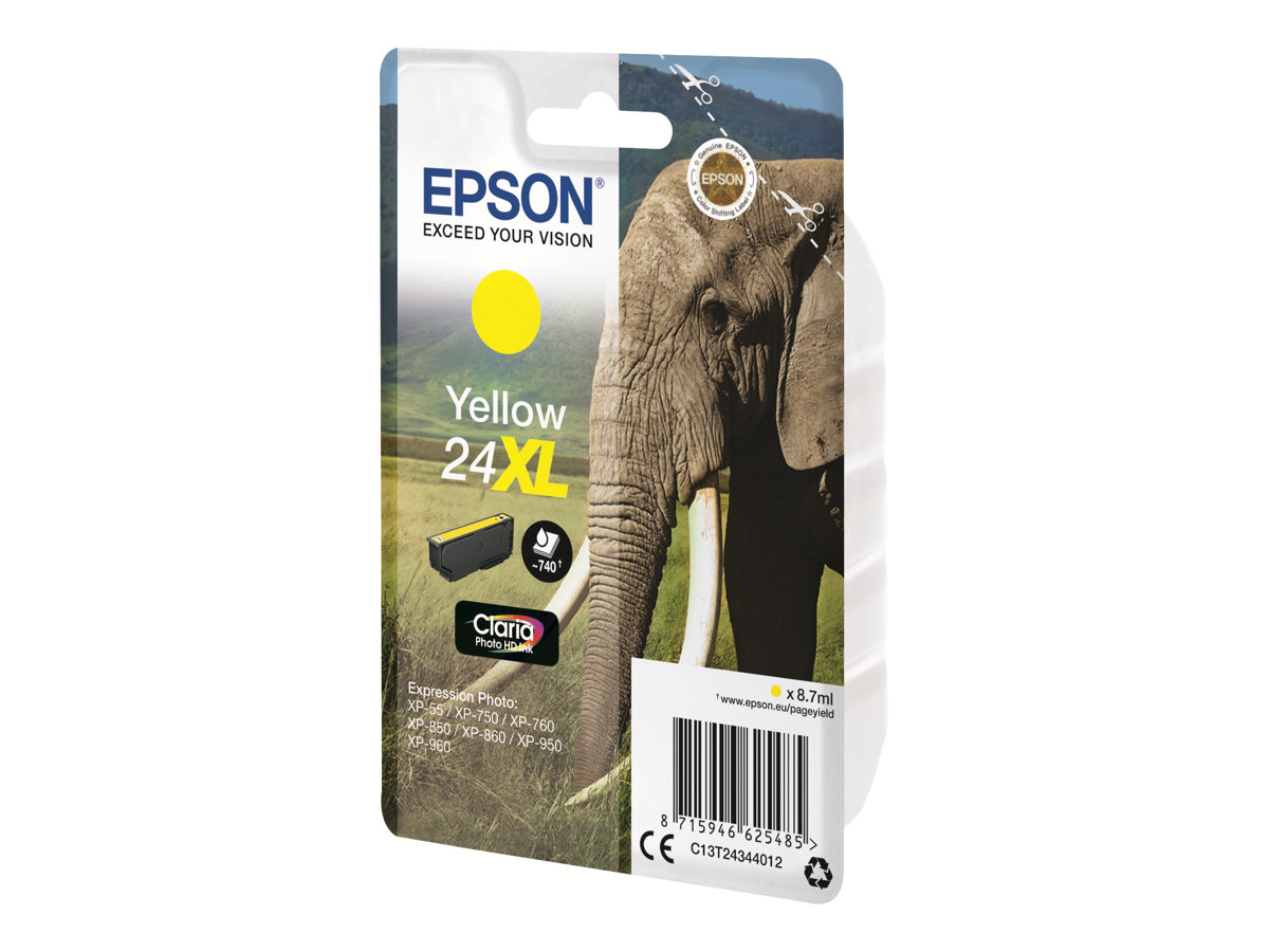 Tinteiro Epson 24XL Original Amarelo 8.7ml - Imagem 3