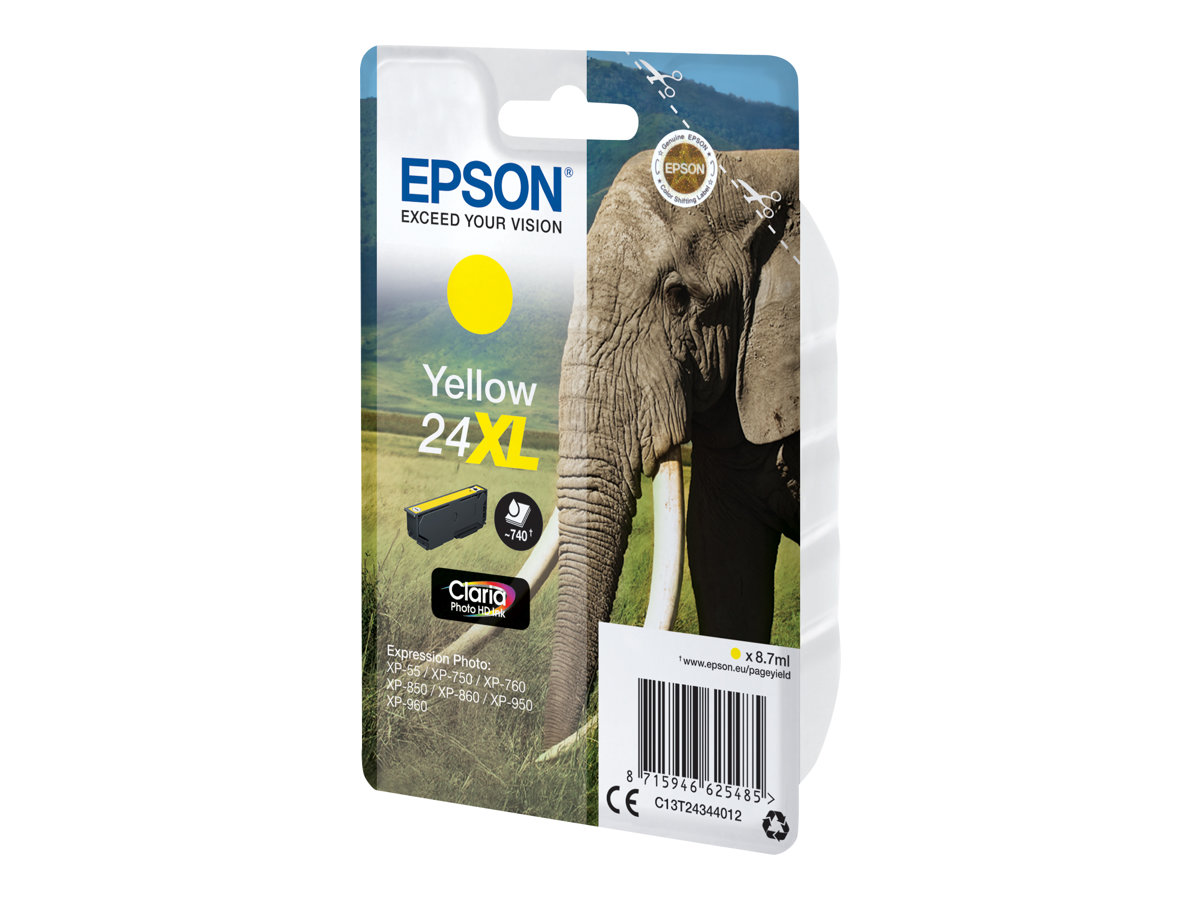 Tinteiro Epson 24XL Original Amarelo 8.7ml - Imagem 2