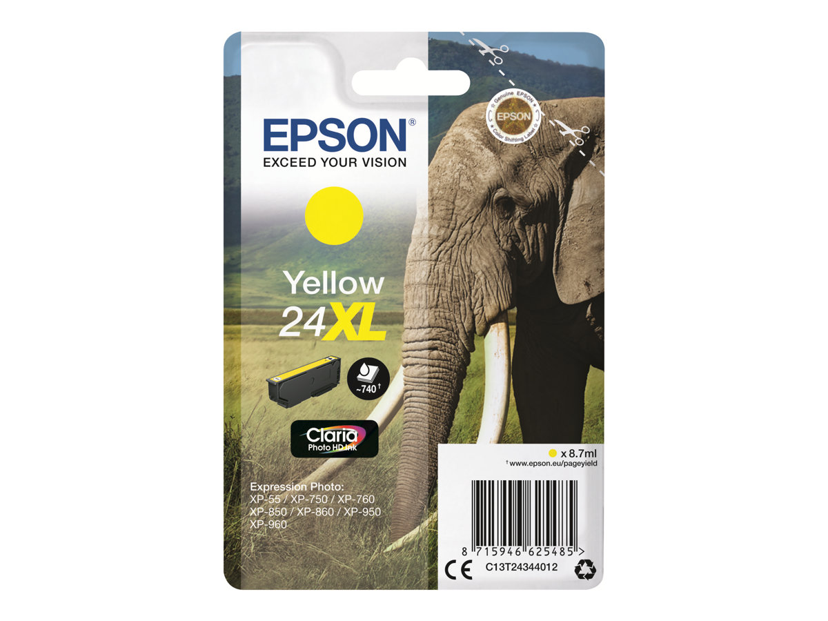 Tinteiro Epson 24XL Original Amarelo 8.7ml - Imagem 4