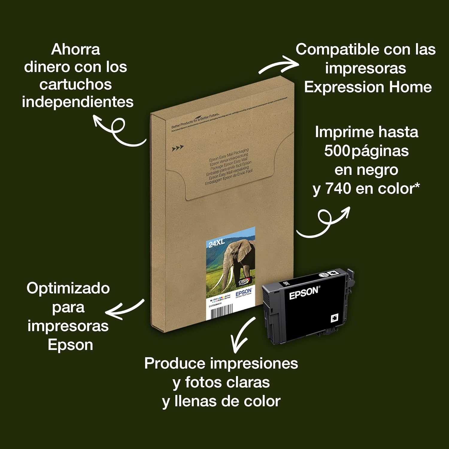 Tinteiro Epson 24XL XL Magenta Claro - Imagem 2