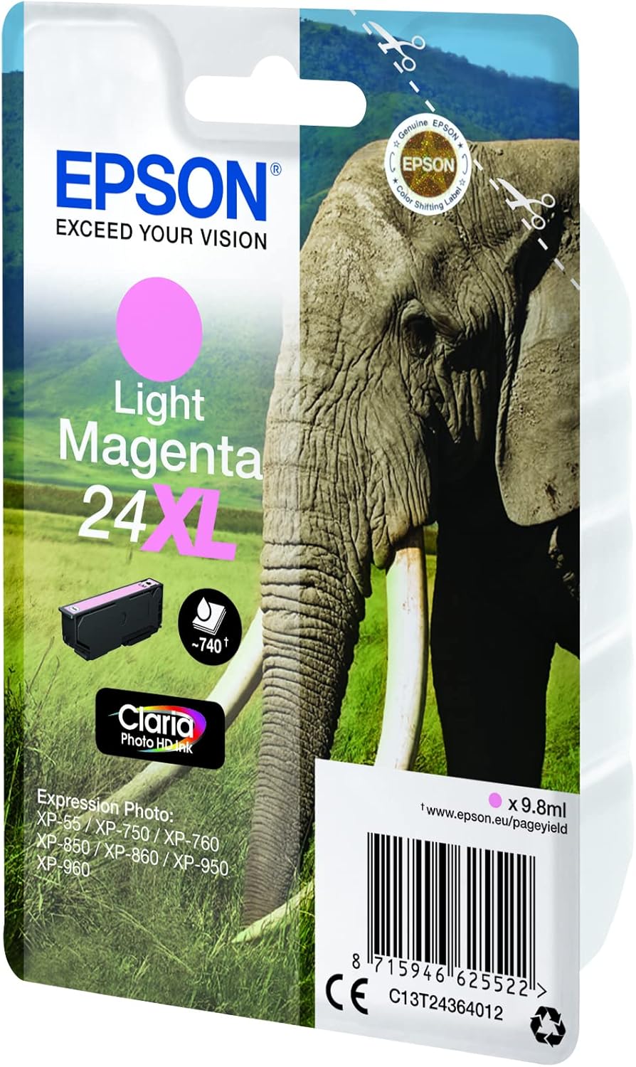 Tinteiro Epson 24XL Magenta Claro XL - Imagem 2