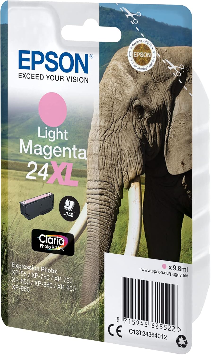 Tinteiro Epson 24XL Magenta Claro XL - Imagem 4