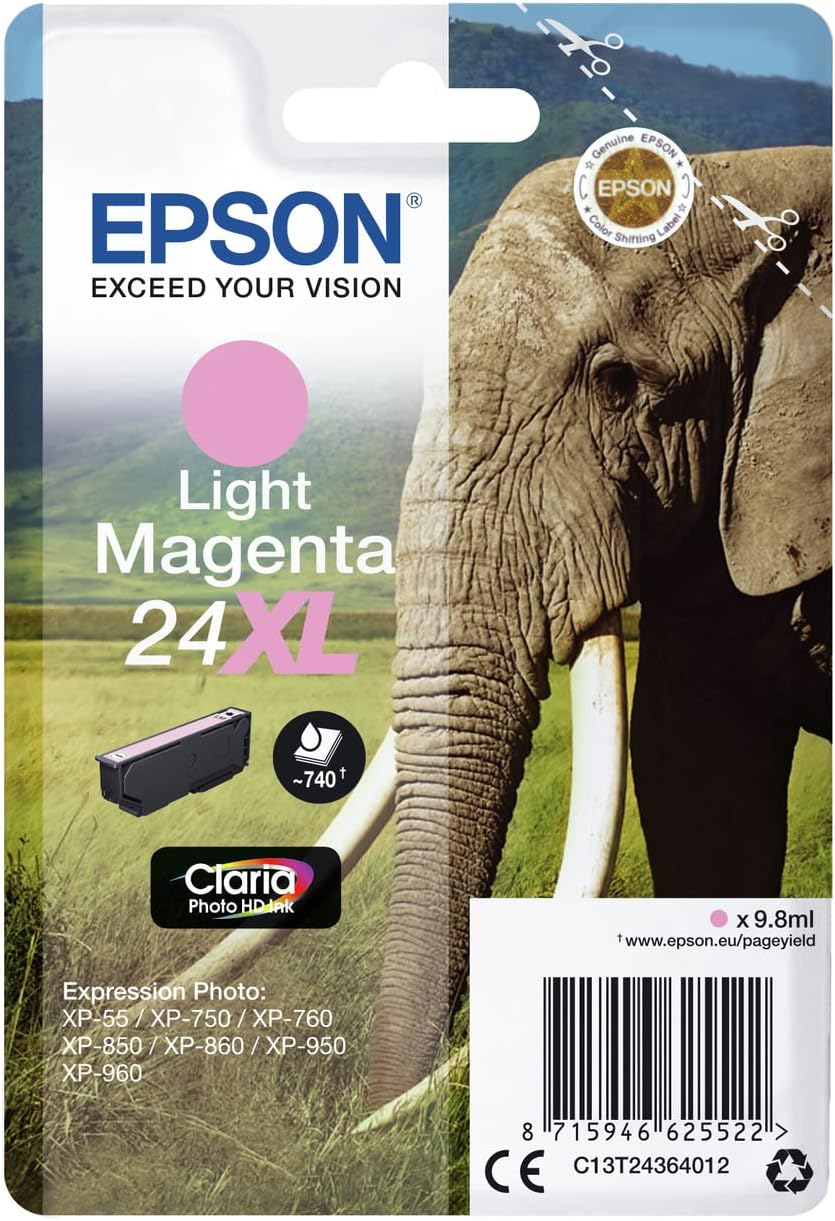 Tinteiro Epson 24XL Magenta Claro XL - Imagem 3