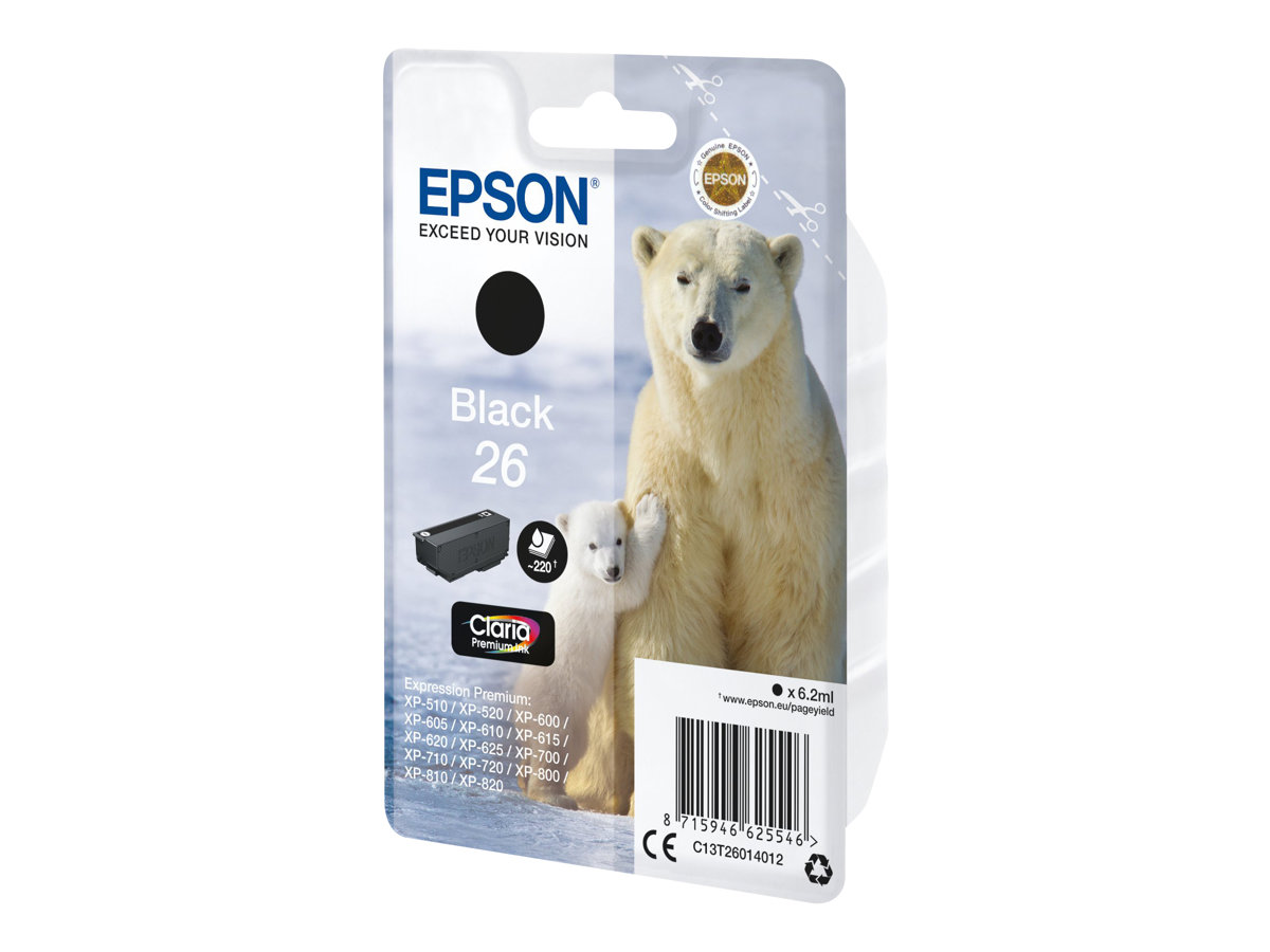Tinteiro Epson 26 Preto Original