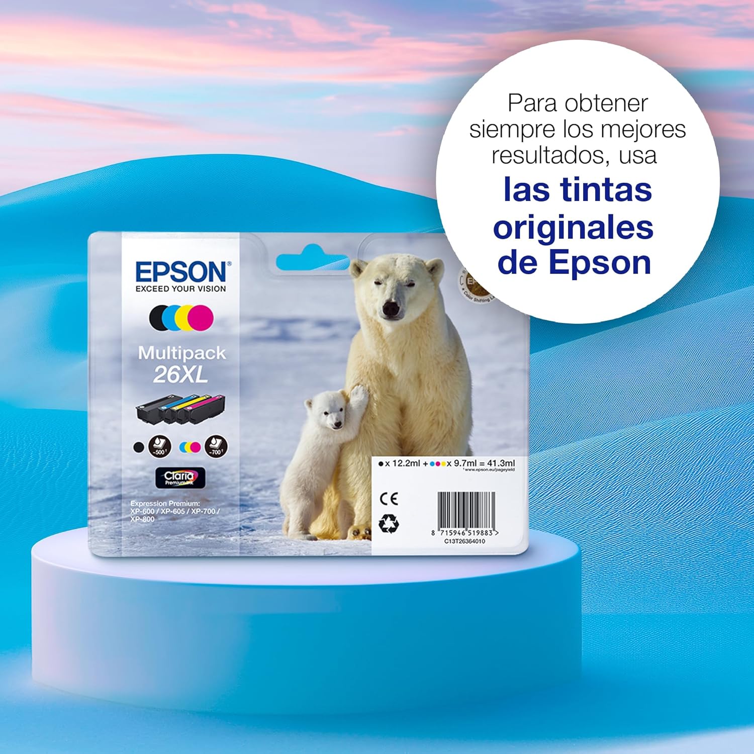 Tinteiro Epson 26 Magenta 4.5ml Original - Imagem 3