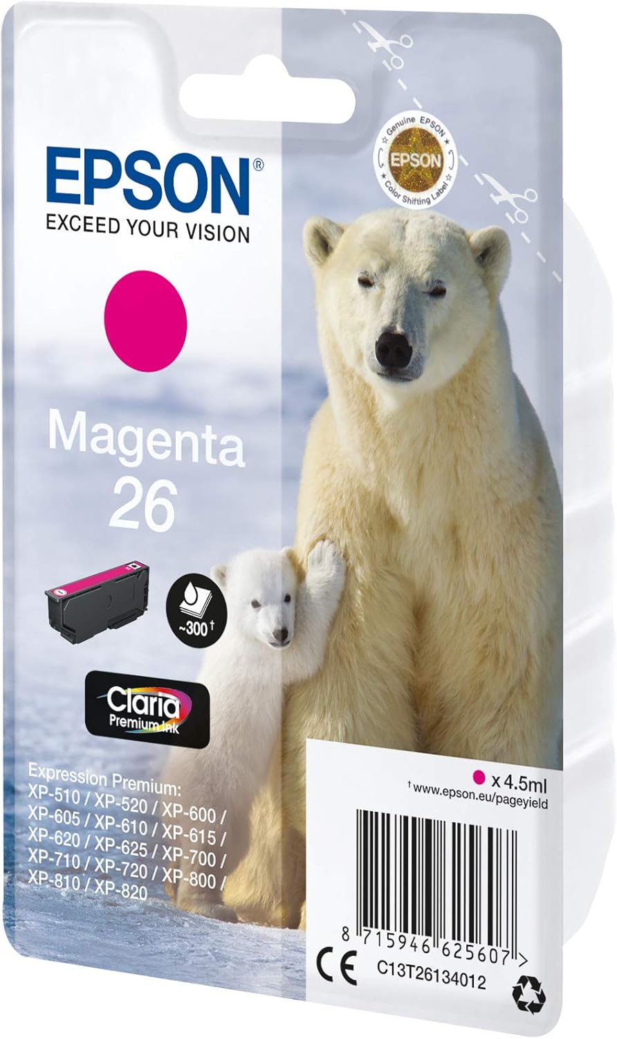 Tinteiro Epson 26 Magenta 4.5ml - Imagem 2
