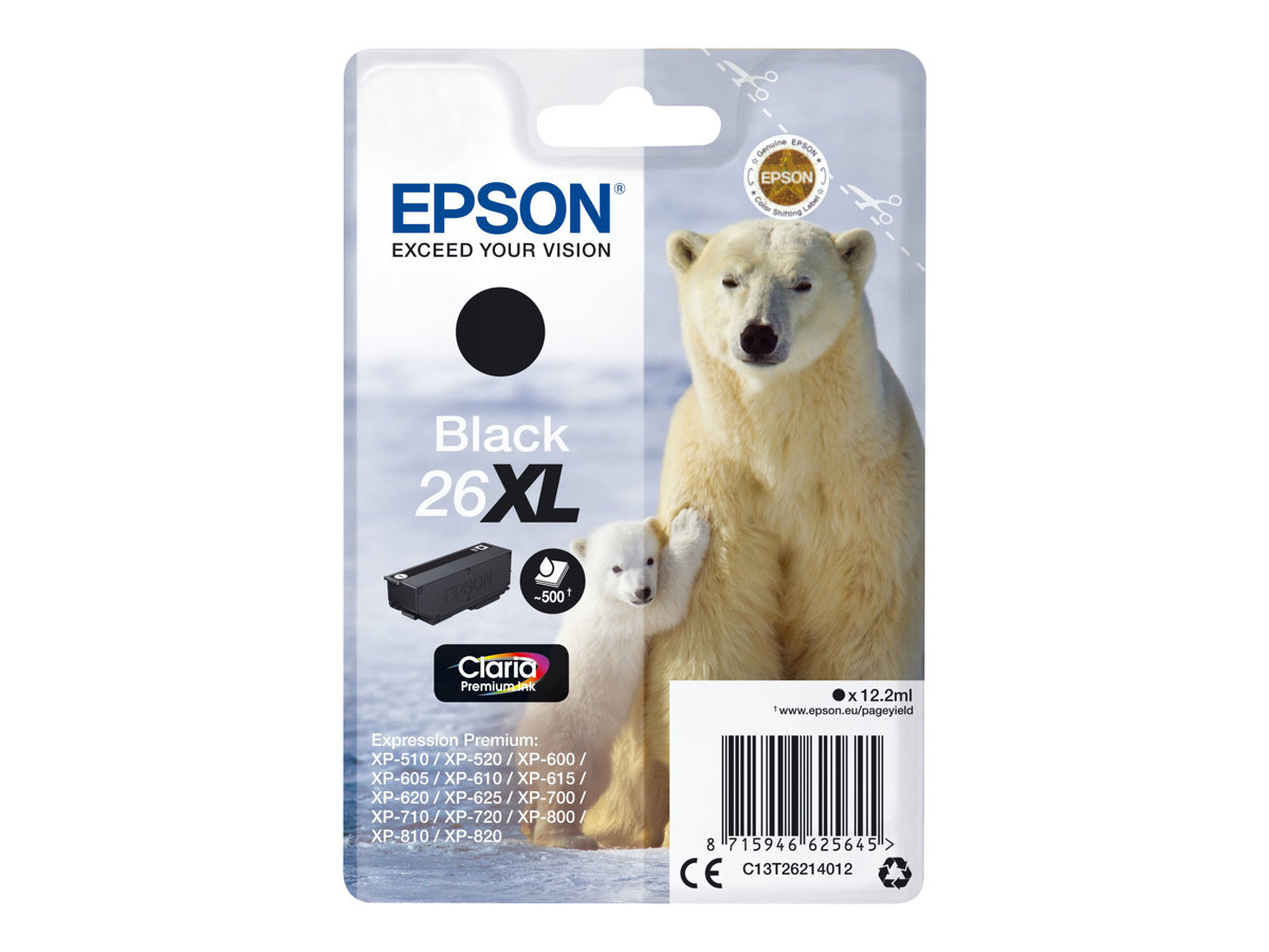 Tinteiro Epson 26XL Preto XL Original - Imagem 2