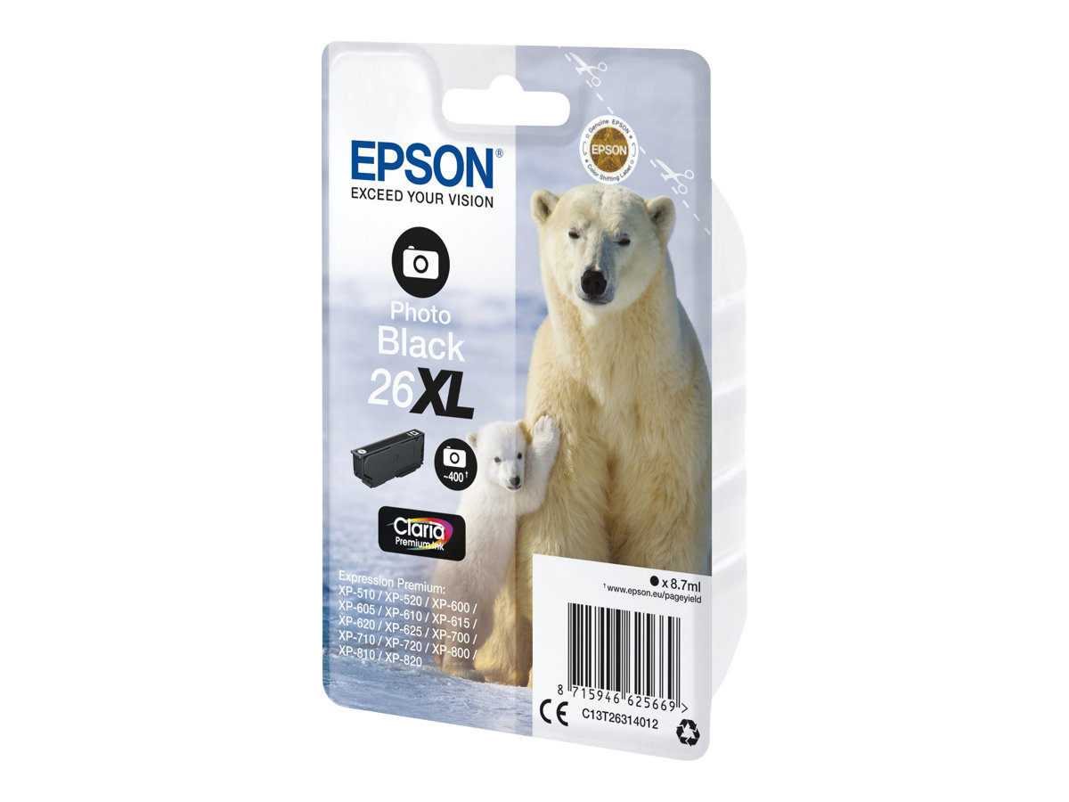 Tinteiro Epson 26XL Preto Foto Capacidade XL - Imagem 2