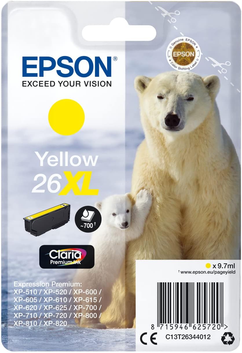 Tinteiro Epson 26XL Amarelo XL - Imagem 2