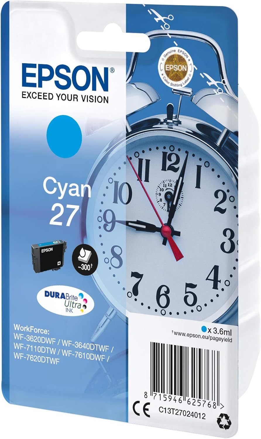 Tinteiro Epson 27 Ciano 3.6 ml - Imagem 2