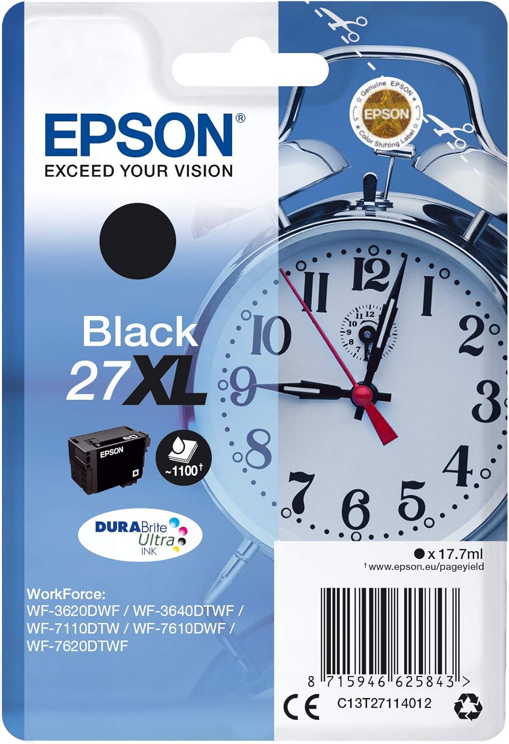 Tinteiro Epson 27XL Preto XL