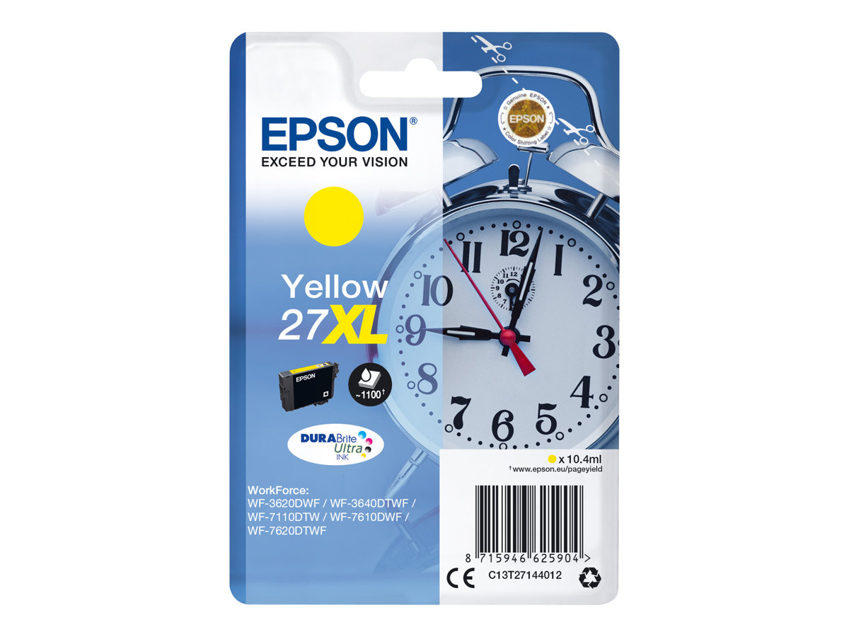 Tinteiro Epson 27 XL Amarelo Original - Imagem 2