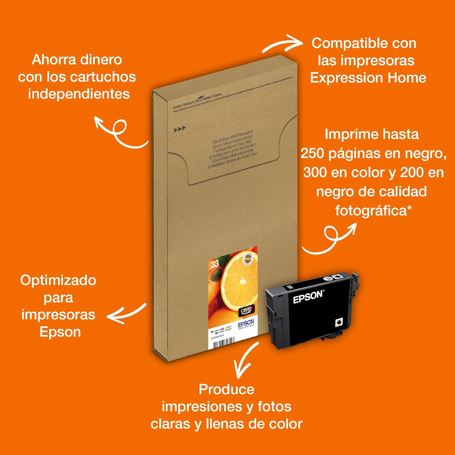 Tinteiro Epson 33 Preto Foto 4.5ml - Imagem 2