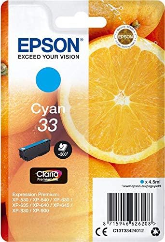Tinteiro Epson 33 Ciano 4.5ml Original - Imagem 2