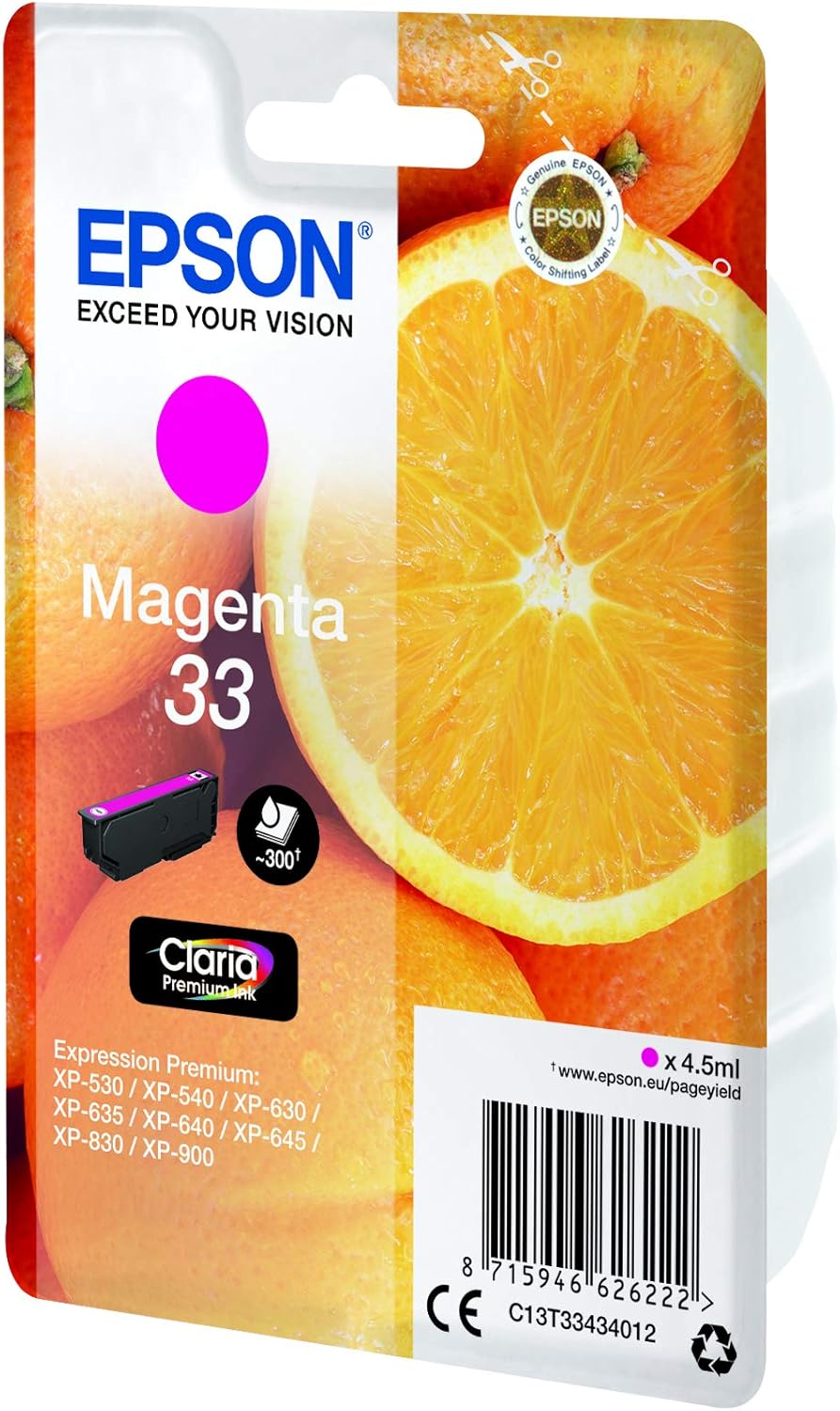 Tinteiro Epson 33 Magenta 4.5 ml Original - Imagem 8