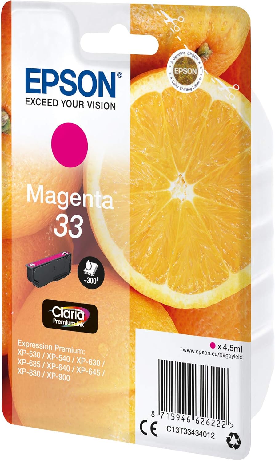 Tinteiro Epson 33 Magenta 4.5 ml Original - Imagem 6