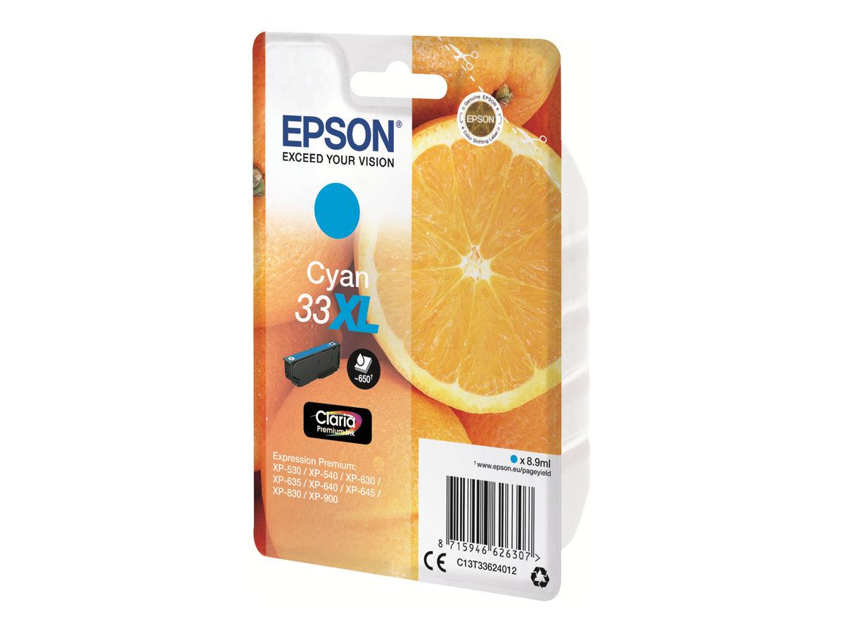 Tinteiro Epson 33XL Ciano 8.9ml - Imagem 1