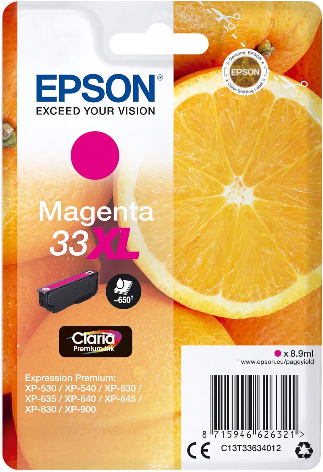 Tinteiro Epson 33XL Magenta XL - Imagem 1
