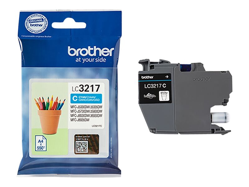 Tinteiro Brother LC3217C Ciano Original - Imagem 2