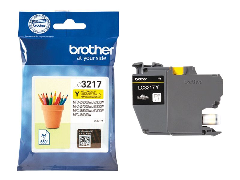 Tinteiro Brother LC3217Y Amarelo Original - Imagem 5