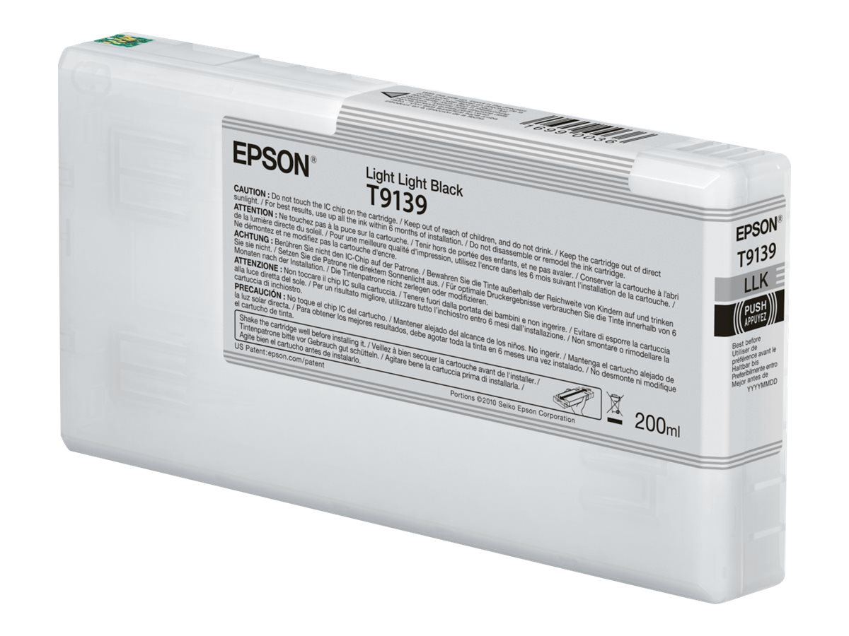 Tinteiro Epson T9139 200ml Preto Leve Claro Original