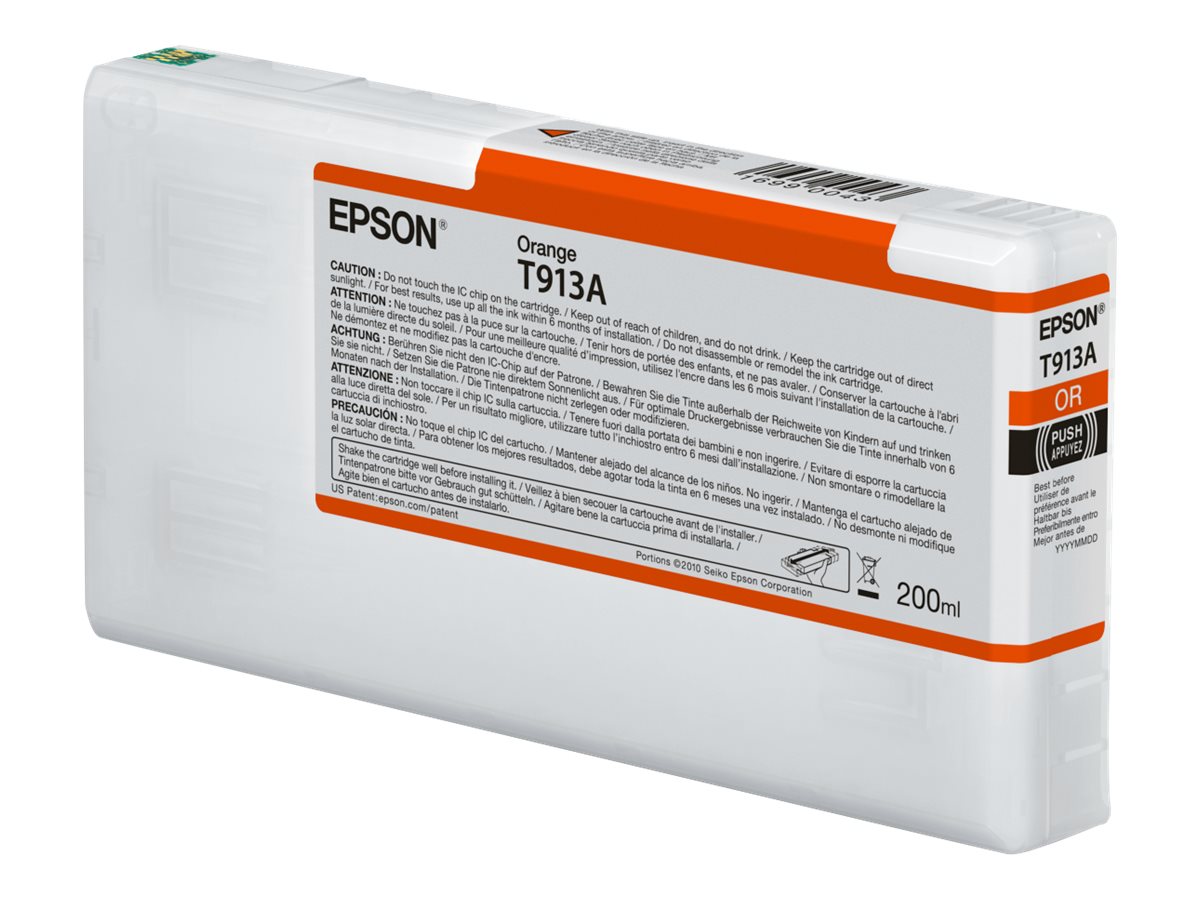 Tinteiro Epson T913A 200 ml Laranja Original