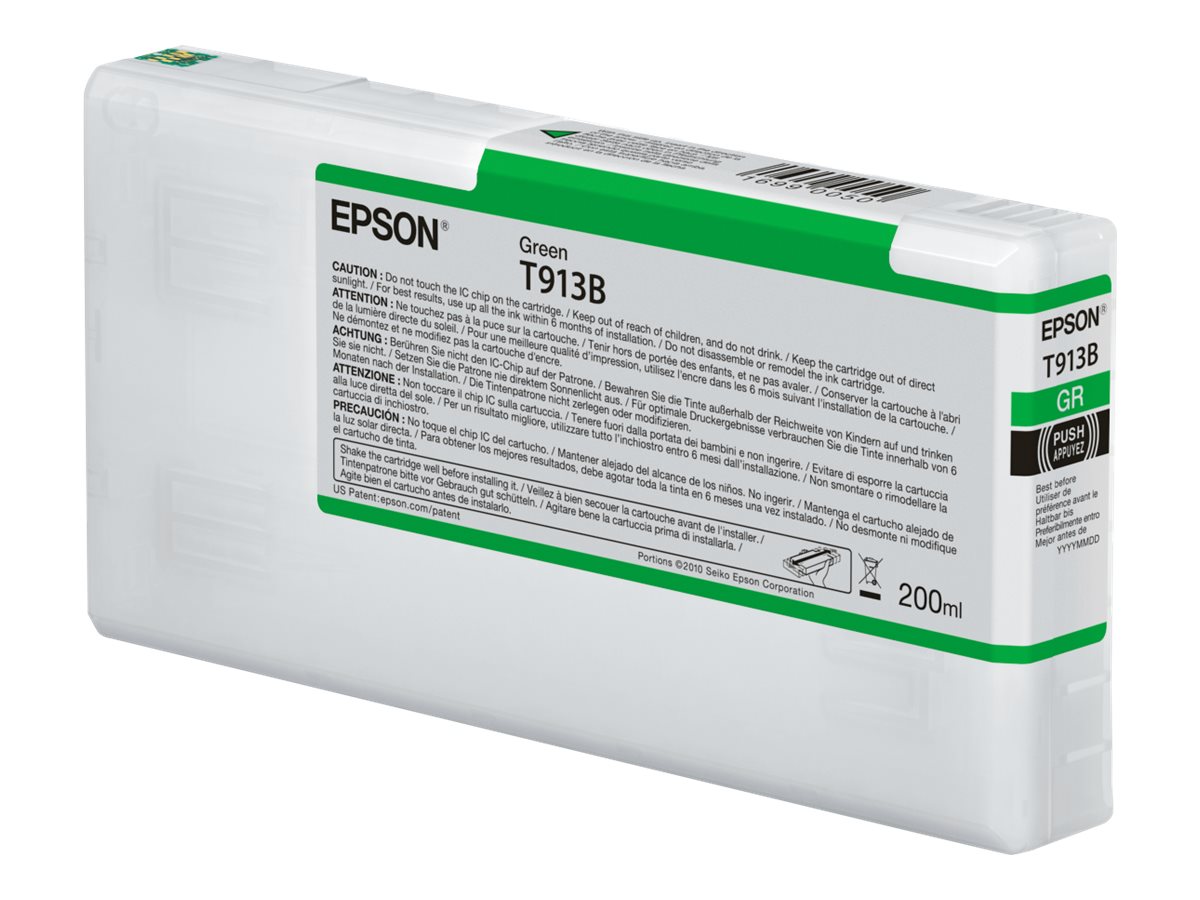 Tinteiro Epson T913B 200ml Verde Original