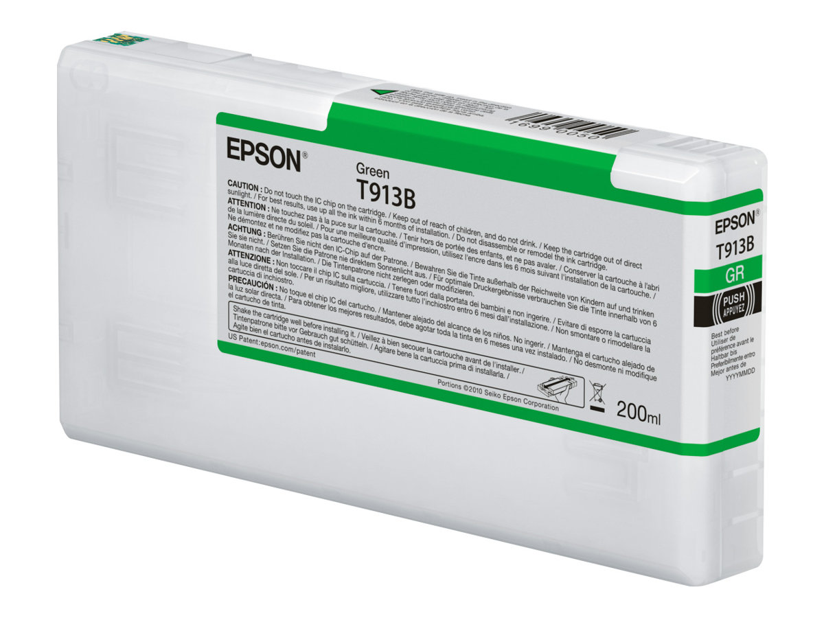 Tinteiro Epson T913B 200ml Verde Original - Imagem 2