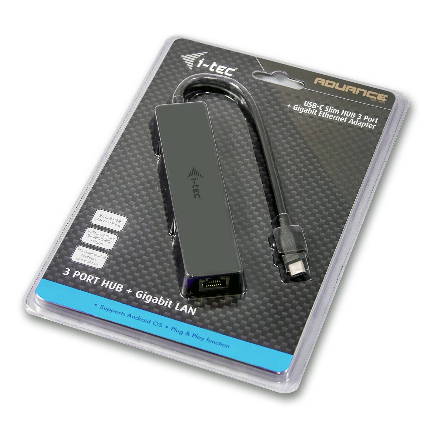 Hub i-Tec USB-C Fino 3 Portas USB 3.0 e Adaptador Rede Gigabit - Imagem 6