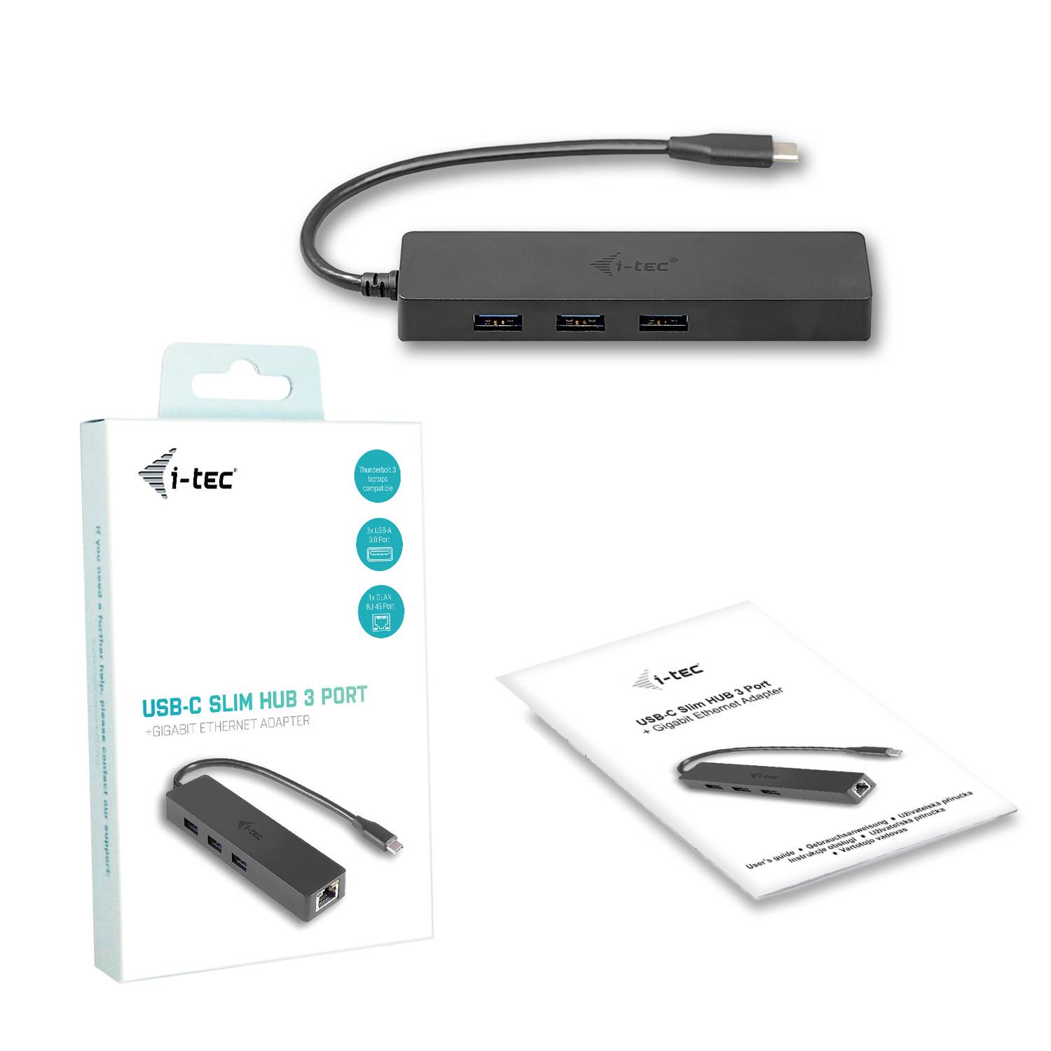 Hub i-Tec USB-C Fino 3 Portas USB 3.0 e Adaptador Rede Gigabit - Imagem 5